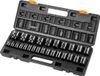 VEVOR Slagmoersleuteldoppenset 1/2 Inch, 26-Delige Slagdoppen, 6-Punts Doppen, Robuuste Constructie, Cr-M0, 1/2 Inch Doppenset, 10-36 Mm