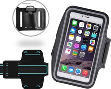 iCall Sport / Hardloop Armband Universeel Spatwaterdicht â€“ Zwart Sportband â€“ voor Apple iPhone 7 - Hardloop 4.7 inch Sport Armband Met Sleutelhouder - Waterproof / Waterdichte Case / Hoesje