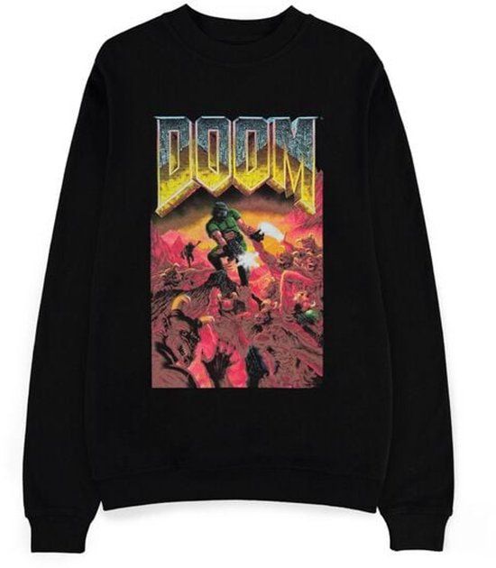 Doom Classic Boxart Heren Sweatshirts - Zwart - M