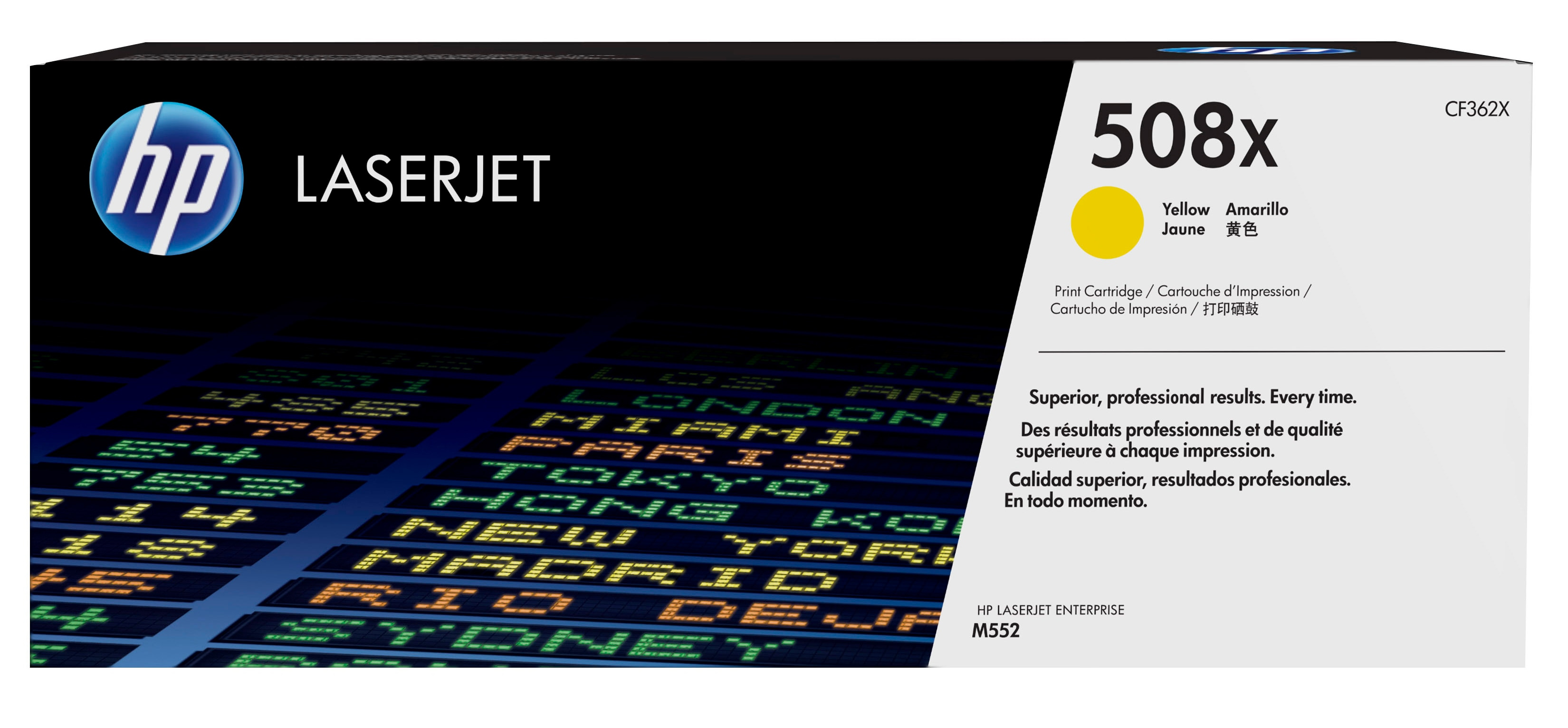 HP 508X originele high-capacity gele LaserJet tonercartridge