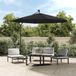 VidaXL Vervangingsdoek voor tuinparasol 300 cm zwart