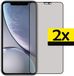 LUQ Privacy Screenprotector voor iPhone 11/XR - 2 stuks