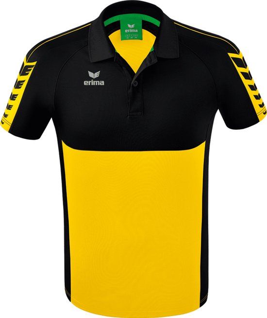 ERIMA Six Wings Polo - Geel/Zwart - Maat XXXL - Heren