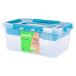Keeeper boîte de rangement, 4,2 l, couvercle avec poignée, 29 x 19 x 12,4 cm, collection Hubert