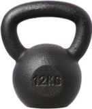 HMS KZG Serie Gietijzeren Kettlebell - 12 kg - Zwart