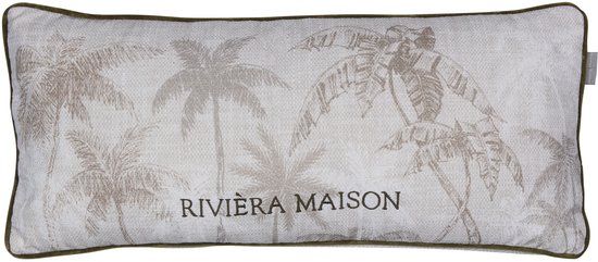 Riviera Maison Rivièra Maison Palms Cushion Sierkussen - 30 x 70 cm cm - Zand