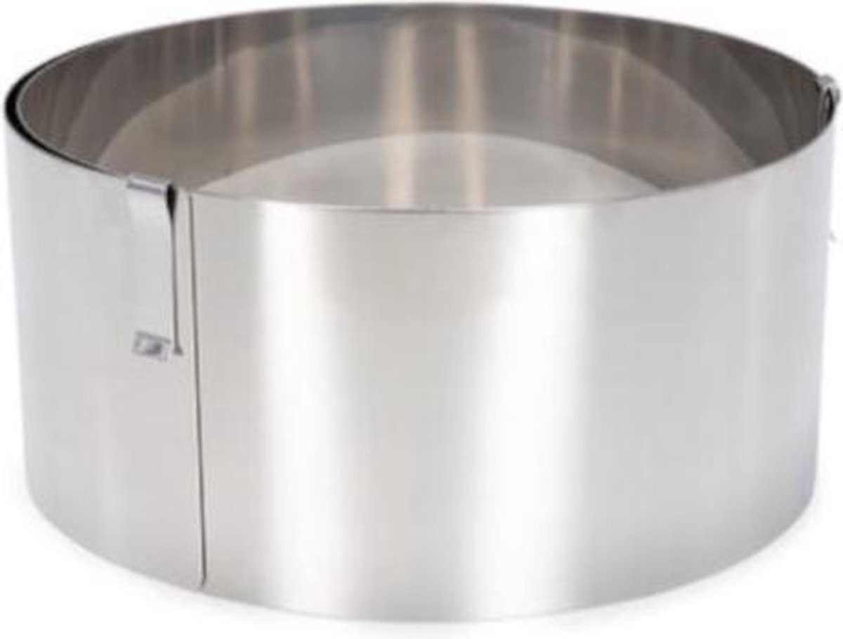 Patisse Taartring Verstelbaar 18-30 Cm Rvs Zilver