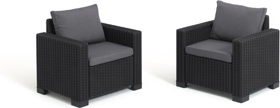 Allibert loungestoelen California (set van 2)