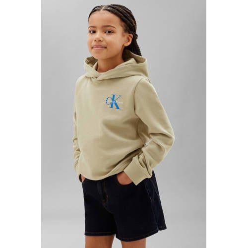 Calvin Klein hoodie met logo - beige