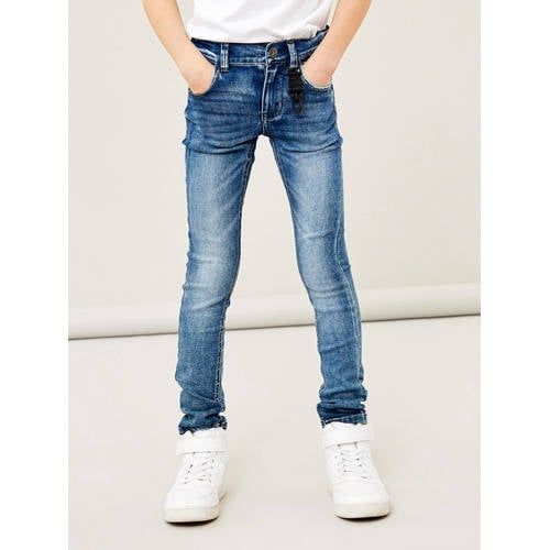 NAME IT KIDS skinny jeans NKMPETE medium blue denim