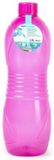 Plasticforte Bouteille d'eau/bidon - 1500 ml - transparent/rose - plastique