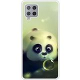 Panda Bedrukt siliconen hoesje compatibel met Galaxy A42 5G Panda Bubble