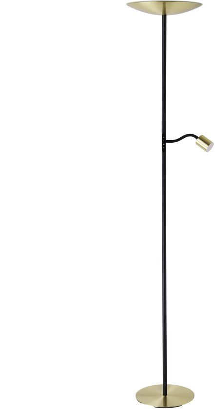 EGLO Conivarino Vloerlamp - Leeslamp - LED - 170 cm - Goud - Dimbaar