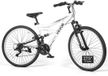 VEVOR Vélo tout terrain pour femmes et hommes, 27,5 pouces, 18 vitesses, noir-blanc