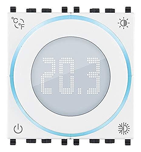 Vimar 02970.B draaiknop ON/OFF | LED-achtergrondverlichting | 100-240 V | 2 modules | Eikon, Arké, Plana, Idea