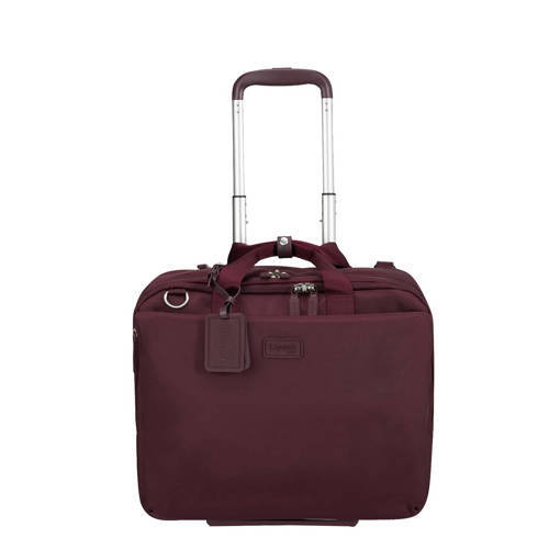 Lipault trolley Rolling Tote 35 cm. donkerrood