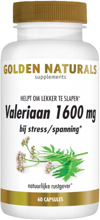 Golden Naturals Valeriaan 1600mg - 60 capsules
