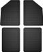 Wielganizator BasicProtect Serie - Universele Auto Matten - 4 Stuks - Antislip - Zwart
