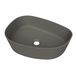 Arcqua Rocker Opbouw Waskom Organisch L 50x37 Mat Quartz Grijs