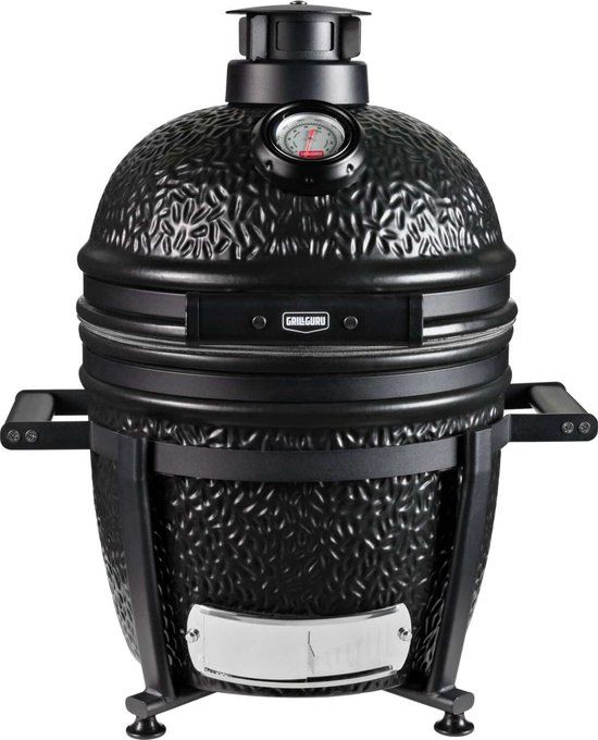 Grill Guru Prime Satijnzwart Compact Compleet Houtskoolbarbecue