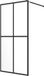 vidaXL Inloopdouchewand 100x195 cm transparant gehard glas