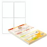 Double Dragon Zelfklevende Adresetiketten A4, 4/Vel, 100 Vellen (400 Etiketten), 99,1x139mm, Wit, Gemakkelijk Verwijderbaar, voor Inkjet/Laser