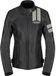 Spidi Roar, veste en cuir pour femmes, couleur: Noir/Gris Clair, taille: 46