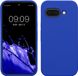 kwmobile hoesje geschikt voor Google Pixel 9a - Hoesje met siliconen coating - Smartphone case in Baltisch blauw