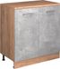 Vicco Uitbreidingskast Rion, Beton/Goudkleurig Eiken, 80 x 46 cm