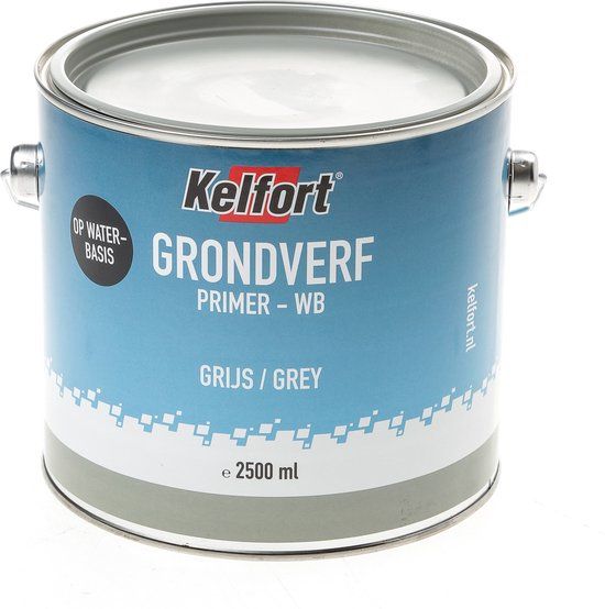 Grondverf grijs (waterbasis) 2500ml - Mat