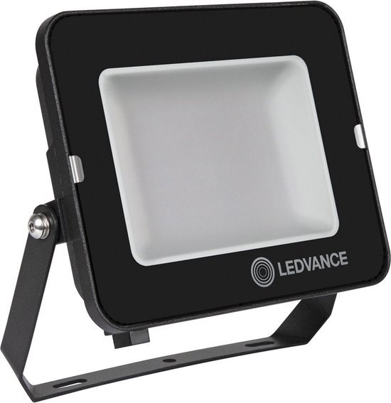 Ledvance LED Breedstraler Compact Zwart 50W 5000lm 100D - 840 Koel Wit | IP65 - Symmetrisch