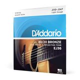 D'Addario EJ36 12-Snarige Akoestische Gitaarsnaren 80/20 Bronze 10-47 Set