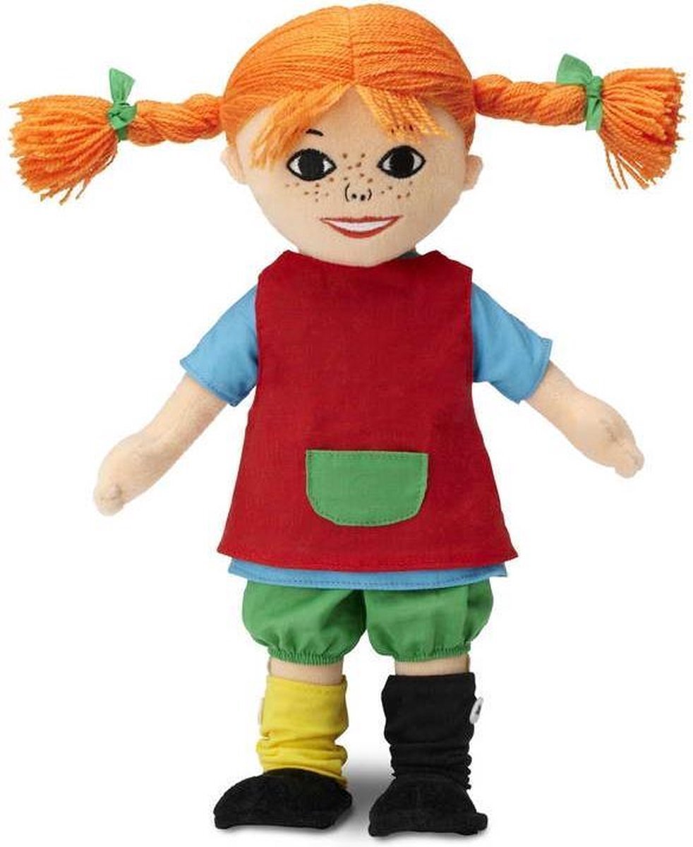 Micki Pippi Langkous pop, 20 cm, schattige stoffen pop voor meisjes en zachte knuffelpop vanaf 10 maanden, aankleedpop en pluche pop als bijvoorbeeld doopcadeaus voor meisjes