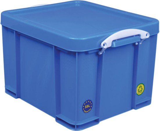 Really Useful Box Opbergdoos 35 Liter - Neon Blauw