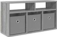 vidaXL Meuble bas avec tiroir Gris Sonoma 72 x 22,5 x 38 cm
