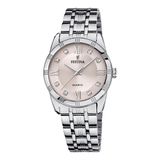 Festina F16940/C Dames Horloge - Roestvrijstaal - Zilverkleurig - Ø 32 mm - Quartz