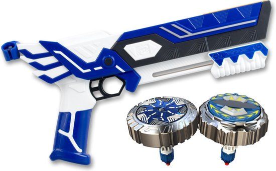 Silverlit Spinner M.A.D. Dual Shot Blaster - Blue - SL86311