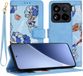Techsuit Hoesje geschikt voor Xiaomi 15 Pro - FlipCraft Book Wallet Case met koord - Vibrant Blue