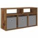 vidaXL Meuble bas avec tiroir vieux bois 72 x 22,5 x 38 cm