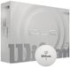 Wilson DUO Souple Balles de golf 2025 - Blanc - 12 Pièces