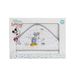 Interbaby Babybadhanddoek, wit/grijs, met capuchon, 100% katoen, 100 x 100 cm, uniseks, zacht, sneldrogend, ideaal voor pasgeborenen, baby's en peuters, design counting sheep Mickey