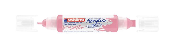 Edding Acryl 3D Double Liner wit, roze
