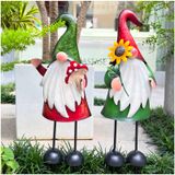 Solidchoice - Statue de jardin Gnome aux couleurs ensoleillées