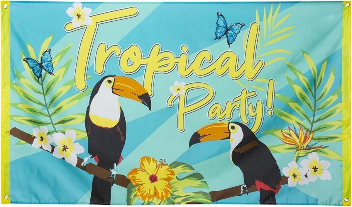 Boland 52571 vlag Tropical Party Tukan Decoratie