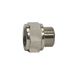 Riegler Verlengstuk kort »value line«, G 3/8 a, G 3/8 i, SW 22, werkdruk max. 60 bar, bedrijfstemperatuur. Maximale 150 °C, MS vern.