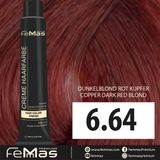 Femmas Haarverf (6.64) Koperrood Donkerblond Crème 100ml