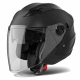 VINZ Helmets VINZ Calobra Jethelm met Zonnevizier - Scooterhelm & Motorhelm & Brommerhelm - ECE 22.06 - Mat Zwart - L