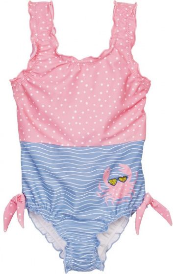 Playshoes badpak meisjes roze/blauw