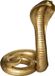 Atmosphera Cobra Snake Figurine - Gold - 36 x 25 cm