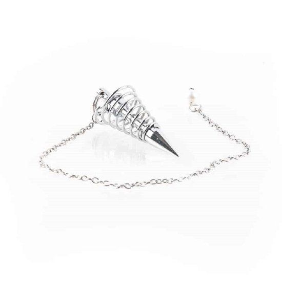 Pendel messing verchroomd - Spiraal - Unisex - Geel - 4 cm